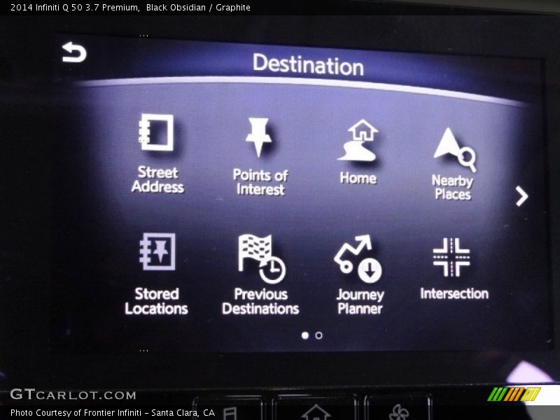 Black Obsidian / Graphite 2014 Infiniti Q 50 3.7 Premium