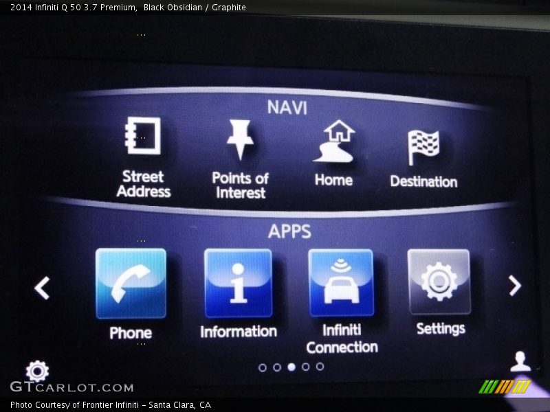 Black Obsidian / Graphite 2014 Infiniti Q 50 3.7 Premium