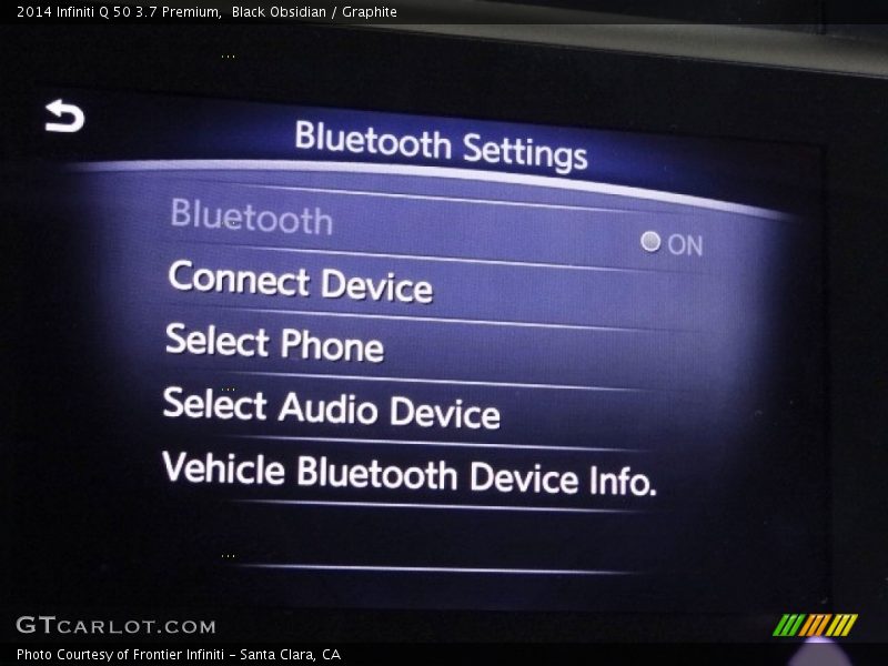 Black Obsidian / Graphite 2014 Infiniti Q 50 3.7 Premium