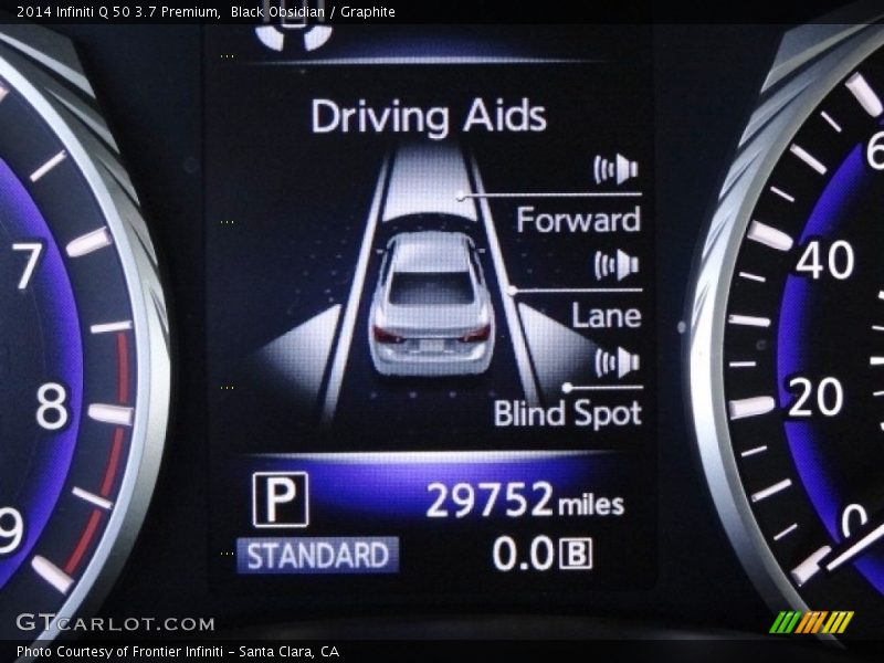 Black Obsidian / Graphite 2014 Infiniti Q 50 3.7 Premium