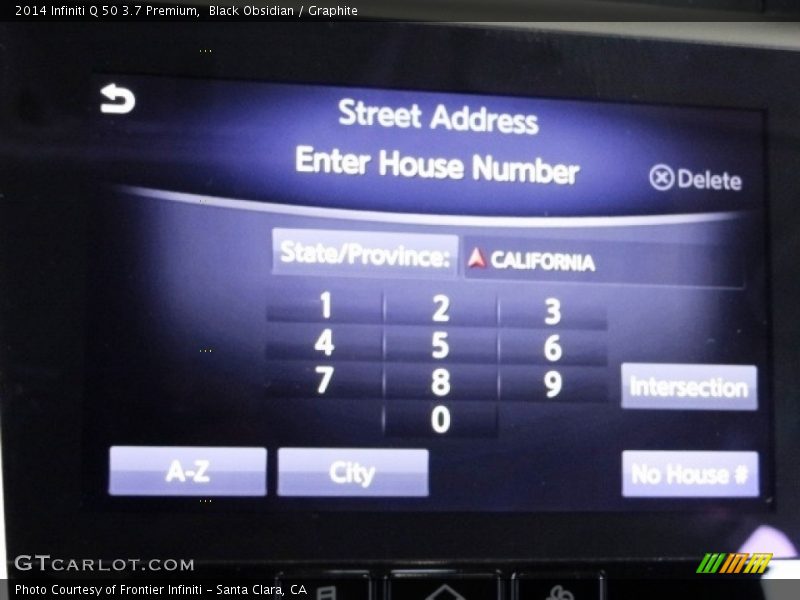 Black Obsidian / Graphite 2014 Infiniti Q 50 3.7 Premium