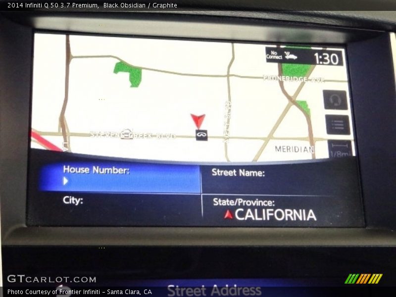 Black Obsidian / Graphite 2014 Infiniti Q 50 3.7 Premium