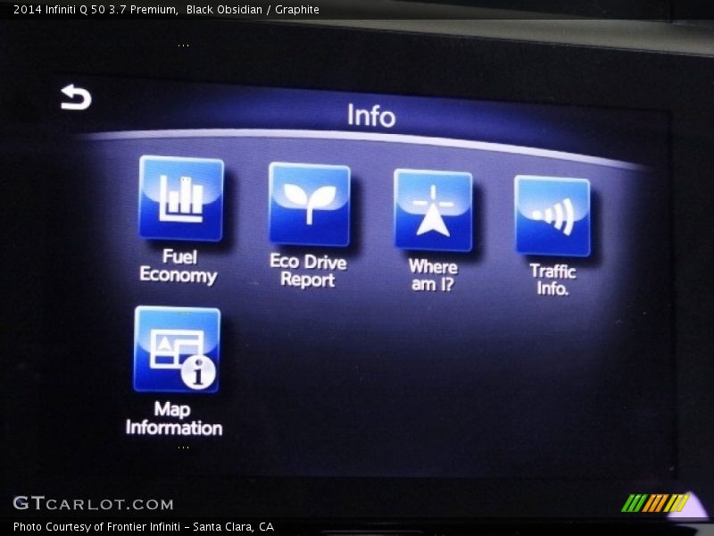 Black Obsidian / Graphite 2014 Infiniti Q 50 3.7 Premium