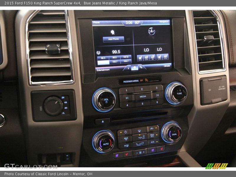 Blue Jeans Metallic / King Ranch Java/Mesa 2015 Ford F150 King Ranch SuperCrew 4x4