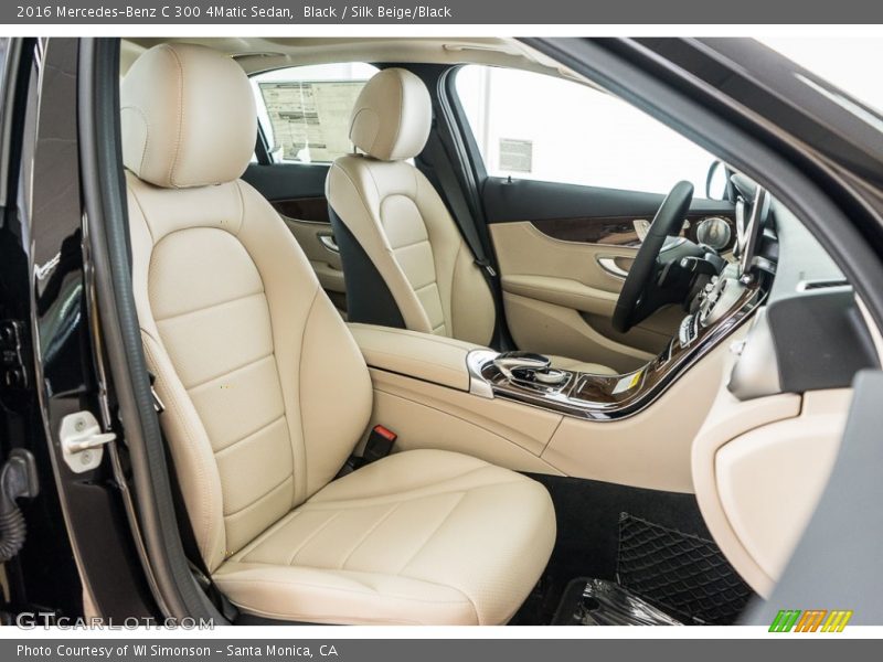 Black / Silk Beige/Black 2016 Mercedes-Benz C 300 4Matic Sedan