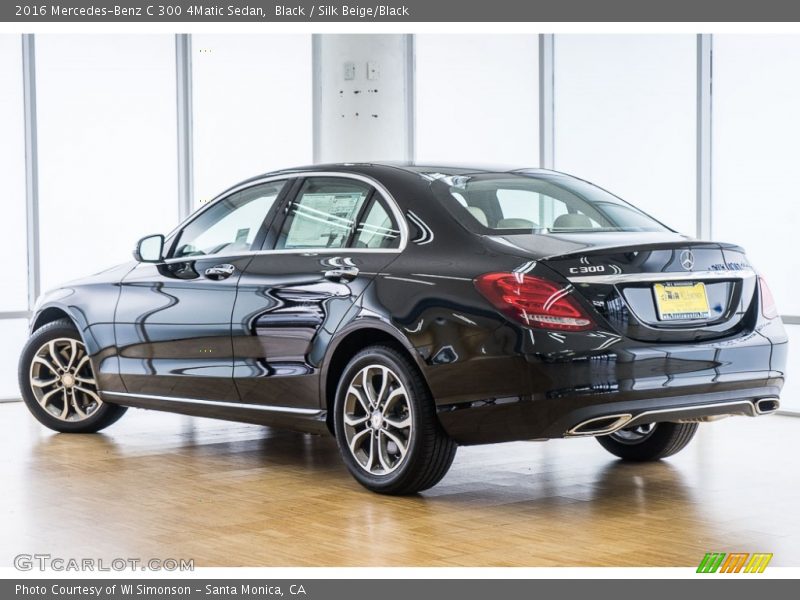 Black / Silk Beige/Black 2016 Mercedes-Benz C 300 4Matic Sedan
