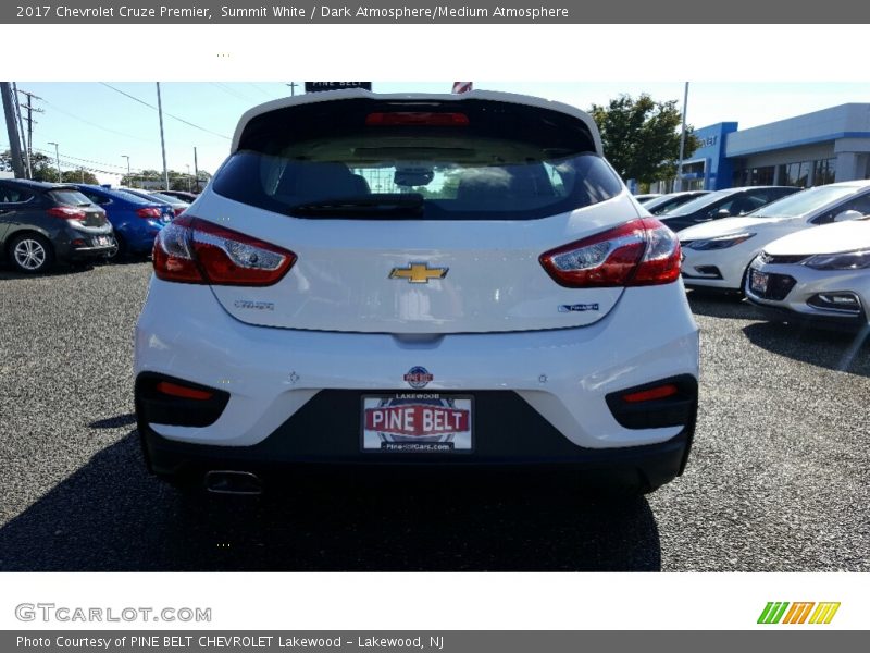 Summit White / Dark Atmosphere/Medium Atmosphere 2017 Chevrolet Cruze Premier