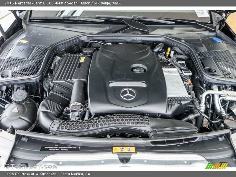 Black / Silk Beige/Black 2016 Mercedes-Benz C 300 4Matic Sedan