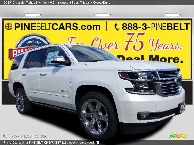 Iridescent Pearl Tricoat / Cocoa/Dune 2017 Chevrolet Tahoe Premier 4WD
