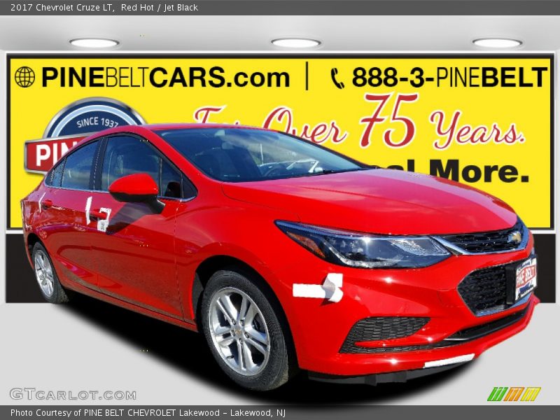Red Hot / Jet Black 2017 Chevrolet Cruze LT