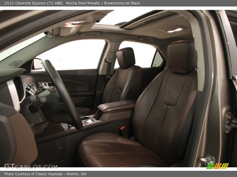 Mocha Steel Metallic / Brownstone/Jet Black 2012 Chevrolet Equinox LTZ AWD