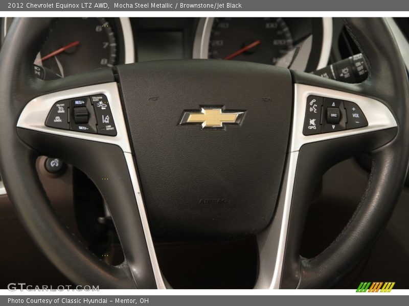 Mocha Steel Metallic / Brownstone/Jet Black 2012 Chevrolet Equinox LTZ AWD