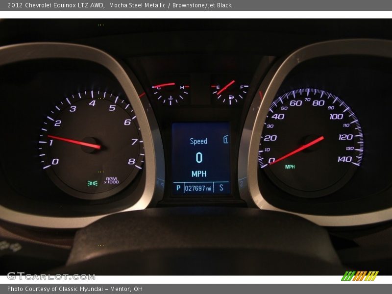 Mocha Steel Metallic / Brownstone/Jet Black 2012 Chevrolet Equinox LTZ AWD