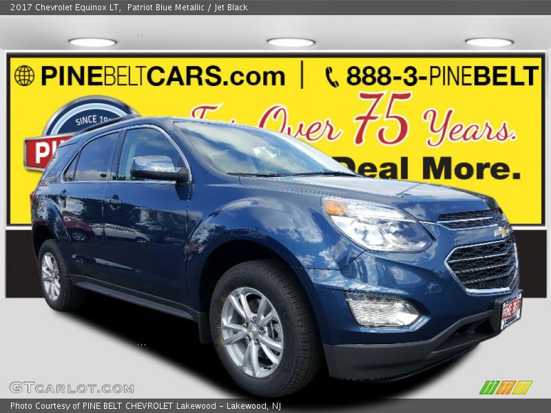 Patriot Blue Metallic / Jet Black 2017 Chevrolet Equinox LT