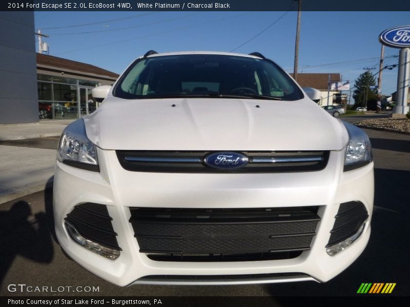 White Platinum / Charcoal Black 2014 Ford Escape SE 2.0L EcoBoost 4WD