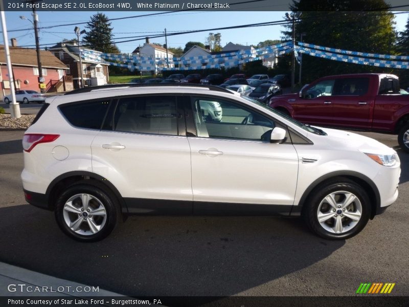 White Platinum / Charcoal Black 2014 Ford Escape SE 2.0L EcoBoost 4WD