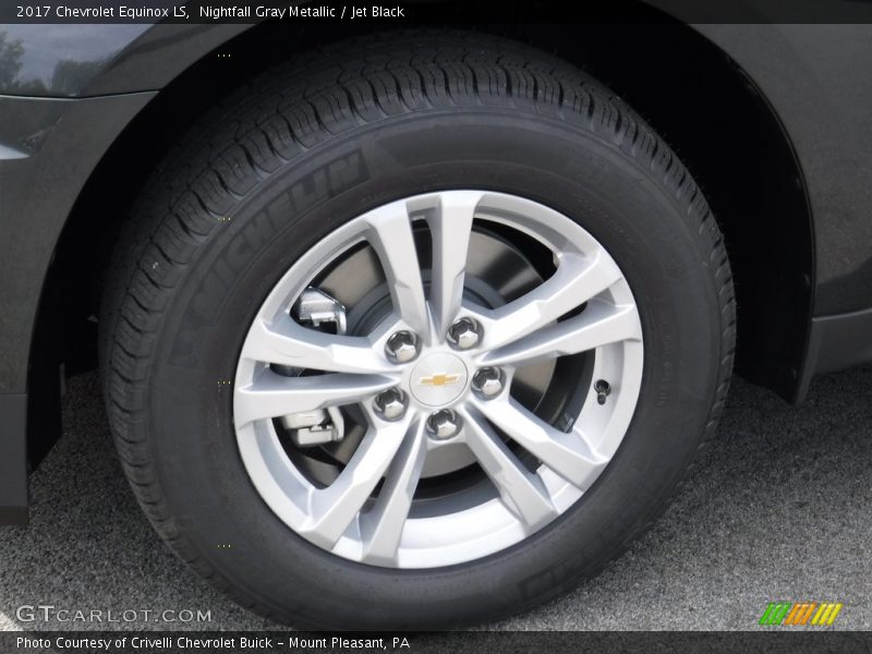 Nightfall Gray Metallic / Jet Black 2017 Chevrolet Equinox LS