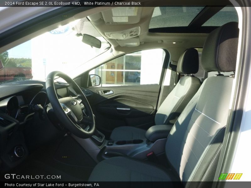 White Platinum / Charcoal Black 2014 Ford Escape SE 2.0L EcoBoost 4WD