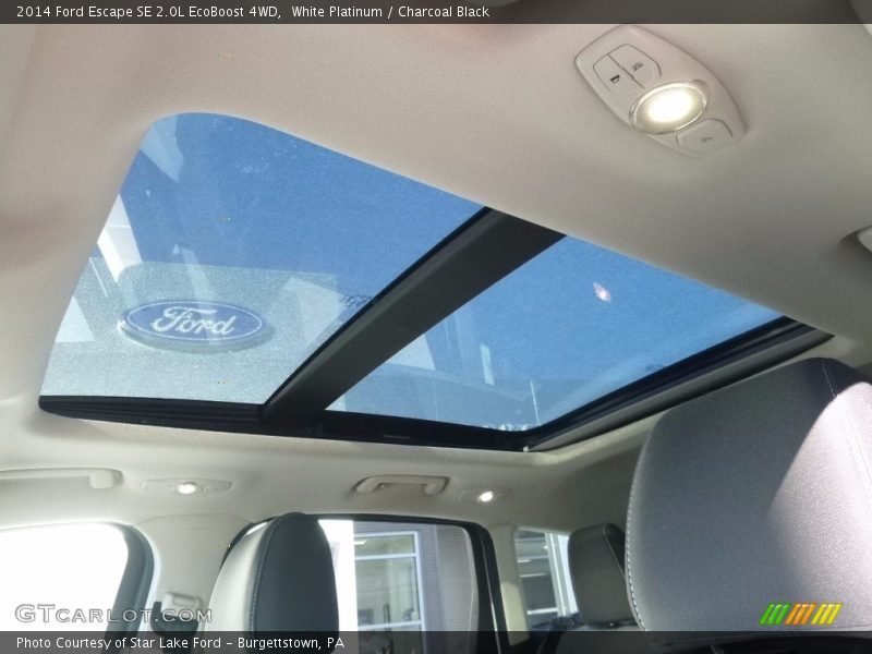 White Platinum / Charcoal Black 2014 Ford Escape SE 2.0L EcoBoost 4WD