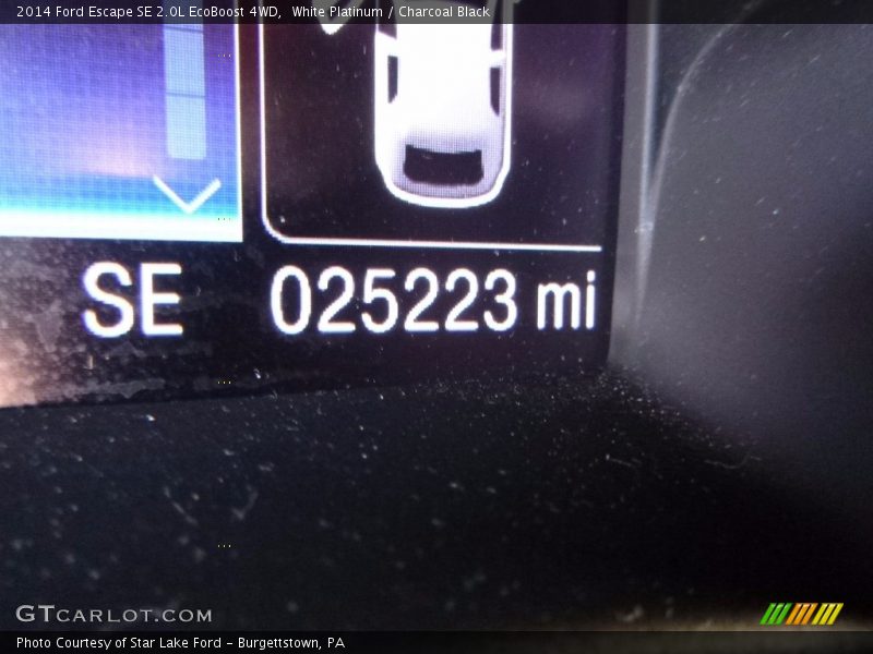 White Platinum / Charcoal Black 2014 Ford Escape SE 2.0L EcoBoost 4WD
