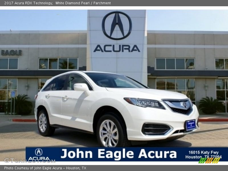 White Diamond Pearl / Parchment 2017 Acura RDX Technology