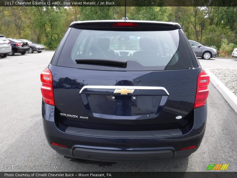 Blue Velvet Metallic / Jet Black 2017 Chevrolet Equinox LS AWD