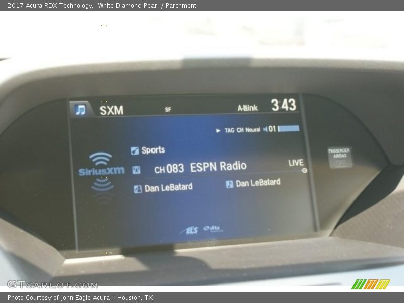 White Diamond Pearl / Parchment 2017 Acura RDX Technology