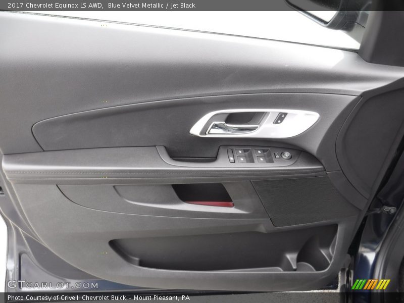 Blue Velvet Metallic / Jet Black 2017 Chevrolet Equinox LS AWD