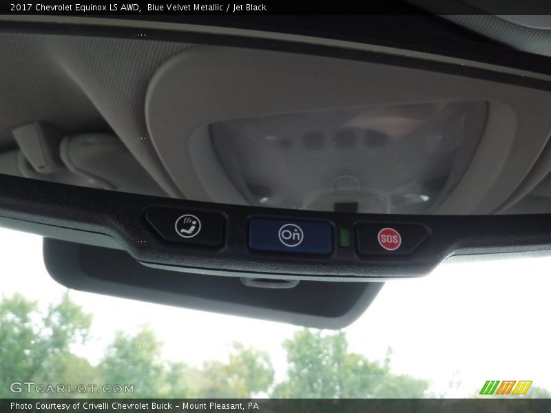 Blue Velvet Metallic / Jet Black 2017 Chevrolet Equinox LS AWD
