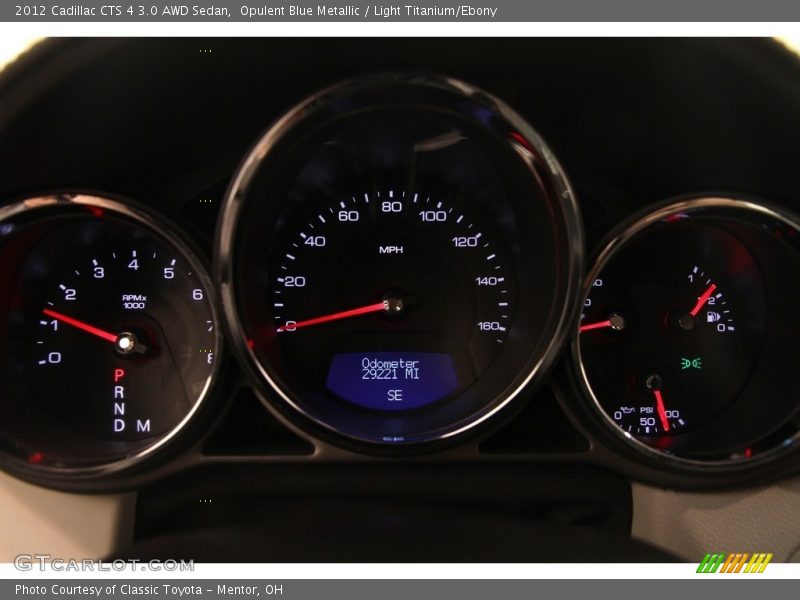 Opulent Blue Metallic / Light Titanium/Ebony 2012 Cadillac CTS 4 3.0 AWD Sedan