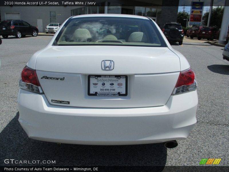 Taffeta White / Ivory 2010 Honda Accord LX-P Sedan