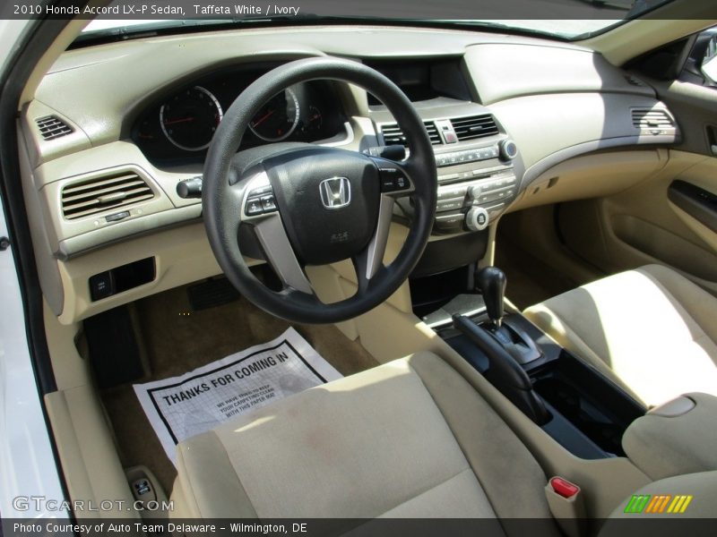 Taffeta White / Ivory 2010 Honda Accord LX-P Sedan