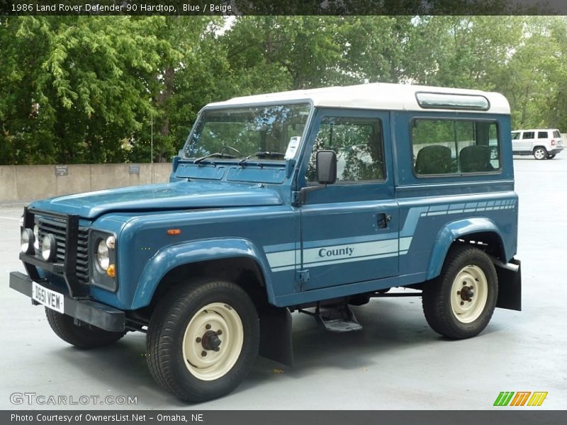 Front 3/4 View of 1986 Defender 90 Hardtop