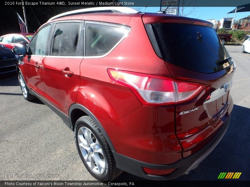 Sunset Metallic / Medium Light Stone 2016 Ford Escape Titanium 4WD