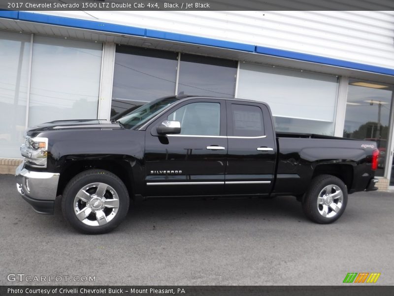 Black / Jet Black 2017 Chevrolet Silverado 1500 LTZ Double Cab 4x4