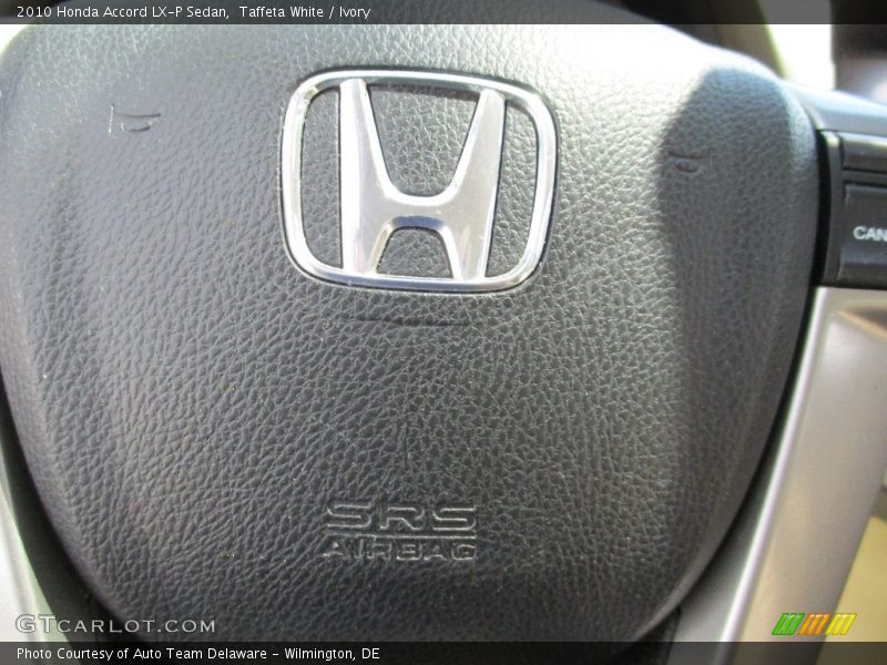 Taffeta White / Ivory 2010 Honda Accord LX-P Sedan
