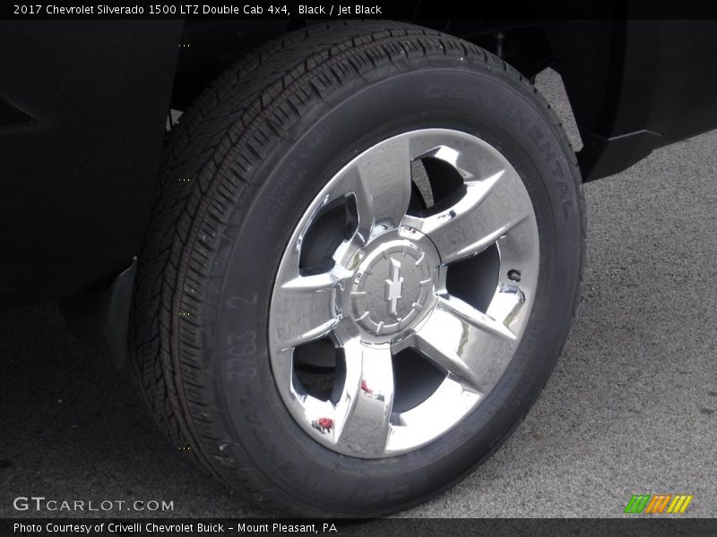 Black / Jet Black 2017 Chevrolet Silverado 1500 LTZ Double Cab 4x4