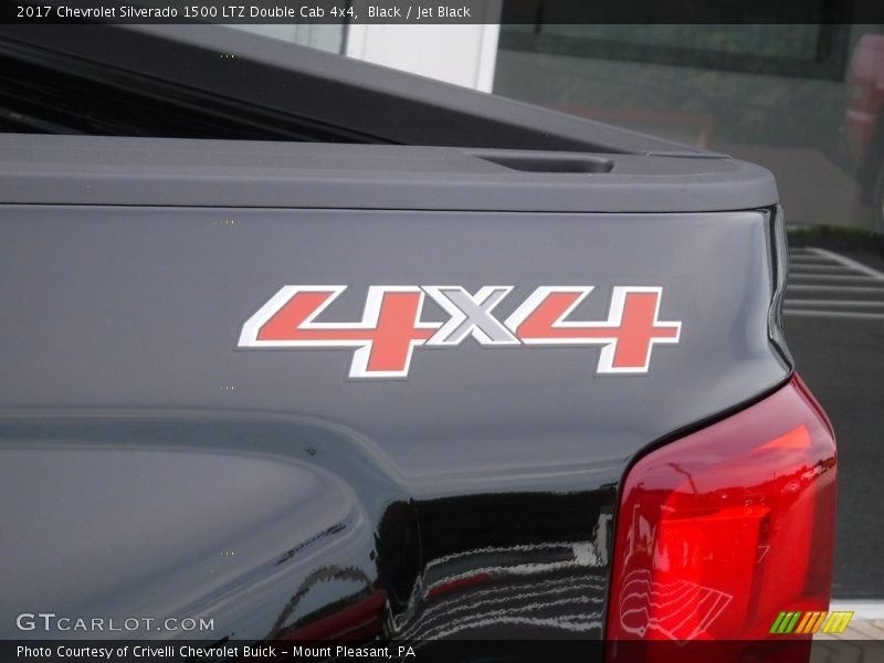 Black / Jet Black 2017 Chevrolet Silverado 1500 LTZ Double Cab 4x4