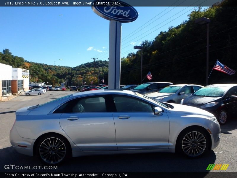 Ingot Silver / Charcoal Black 2013 Lincoln MKZ 2.0L EcoBoost AWD