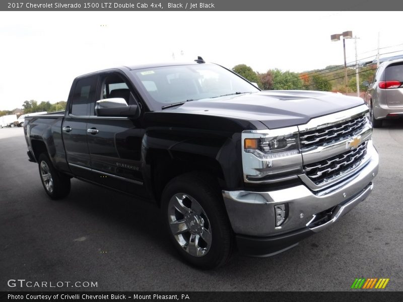 Black / Jet Black 2017 Chevrolet Silverado 1500 LTZ Double Cab 4x4