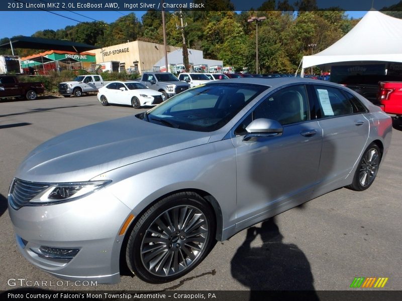 Ingot Silver / Charcoal Black 2013 Lincoln MKZ 2.0L EcoBoost AWD