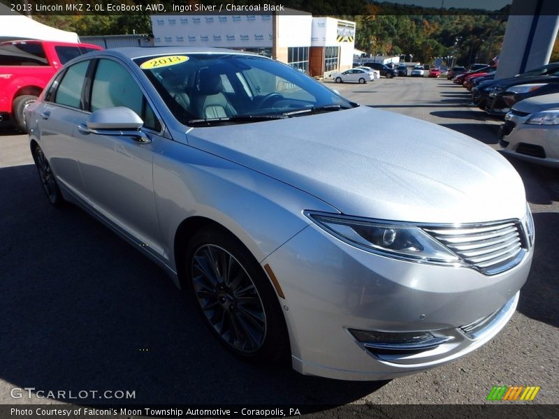 Ingot Silver / Charcoal Black 2013 Lincoln MKZ 2.0L EcoBoost AWD