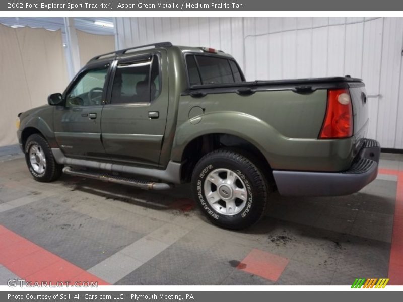 Aspen Green Metallic / Medium Prairie Tan 2002 Ford Explorer Sport Trac 4x4