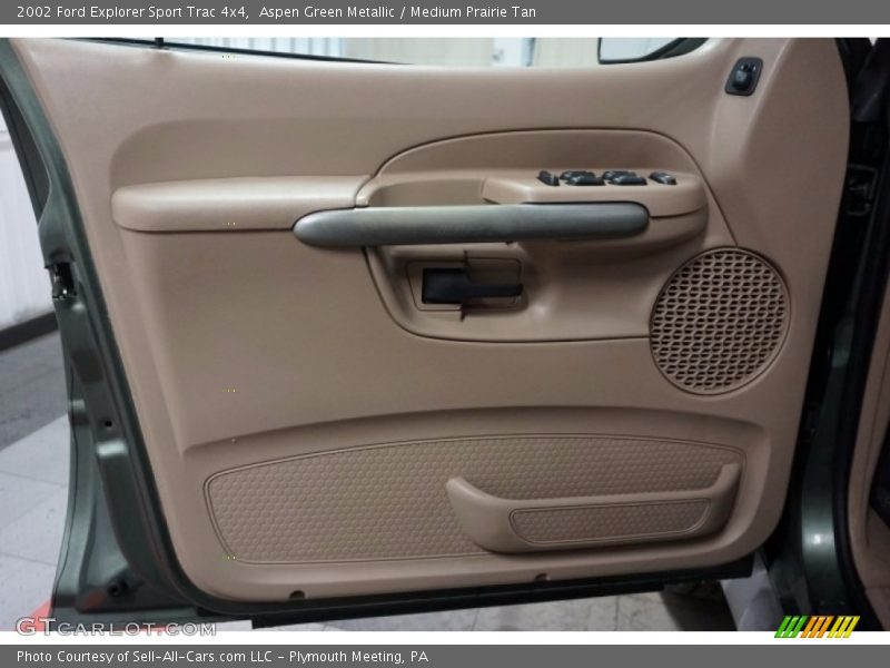 Aspen Green Metallic / Medium Prairie Tan 2002 Ford Explorer Sport Trac 4x4