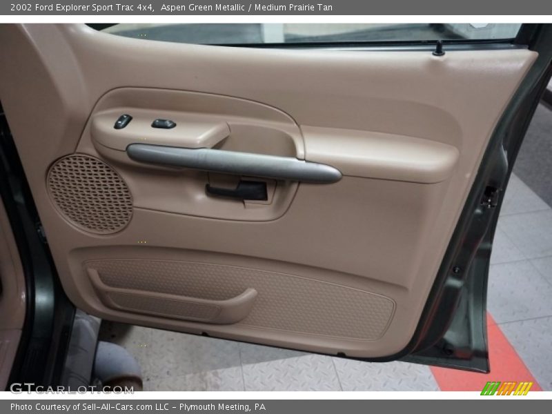 Aspen Green Metallic / Medium Prairie Tan 2002 Ford Explorer Sport Trac 4x4