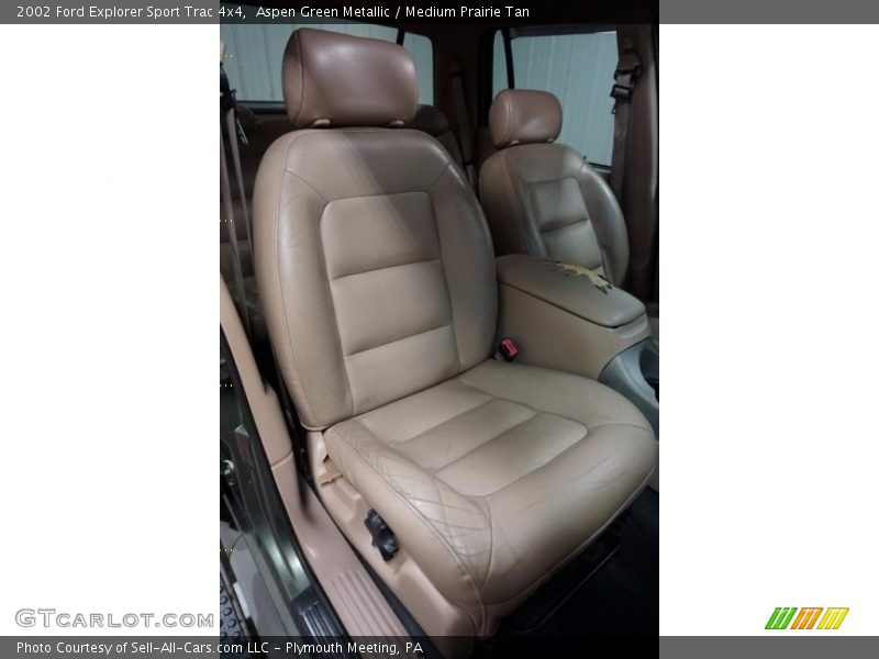 Aspen Green Metallic / Medium Prairie Tan 2002 Ford Explorer Sport Trac 4x4