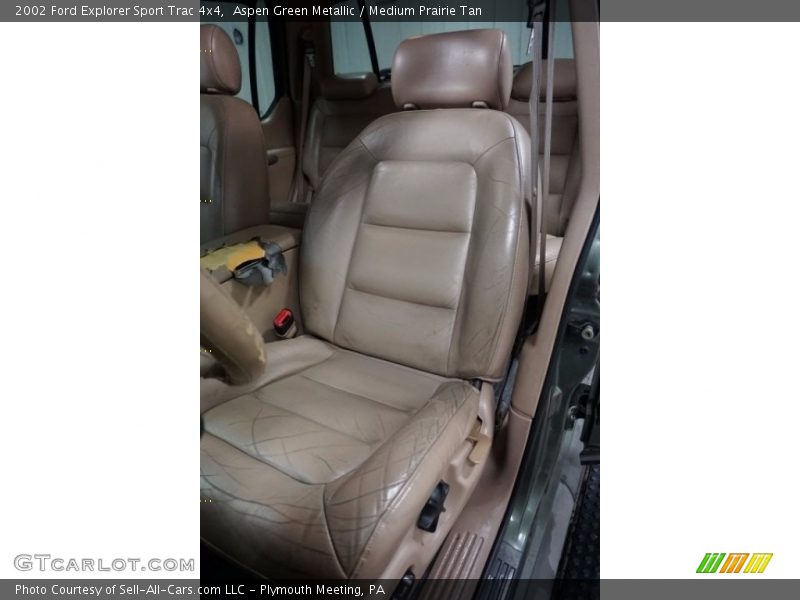 Aspen Green Metallic / Medium Prairie Tan 2002 Ford Explorer Sport Trac 4x4