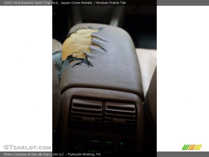 Aspen Green Metallic / Medium Prairie Tan 2002 Ford Explorer Sport Trac 4x4