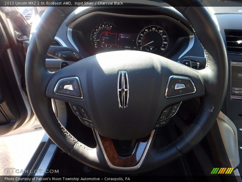 Ingot Silver / Charcoal Black 2013 Lincoln MKZ 2.0L EcoBoost AWD