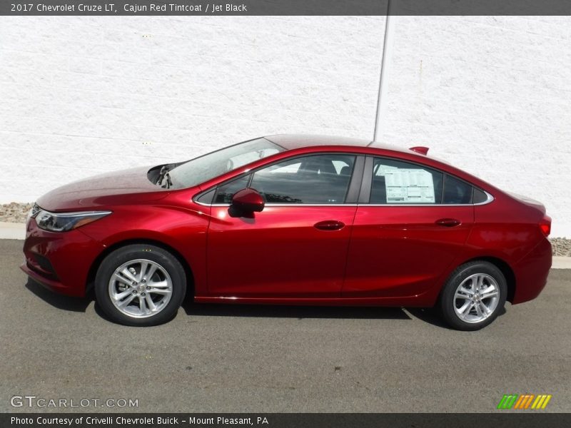 Cajun Red Tintcoat / Jet Black 2017 Chevrolet Cruze LT